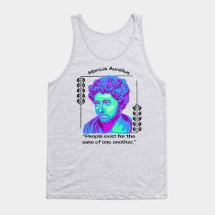 Marcus Aurelius Portrait and Quote Tank Top